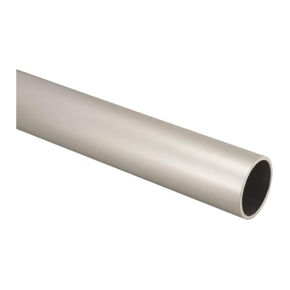 8 Feet Long Round Wardrobe Closet Gauge 14 Tubing Rod Application Clothes Hanging - 96 Inch Length (Matte )