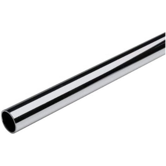 8 Feet Long Round Wardrobe Closet Gauge 14 Tubing Rod Application Clothes Hanging - 96 Inch Length