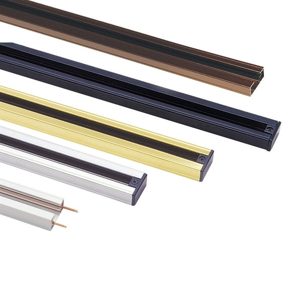 8 Feet Metal 3 Wire Track Lighting Extension Rod, Black