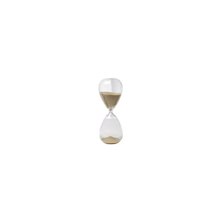 8" Ferdinand 30-Minute Hourglass, Bisque Sand-Color:Clear,Style:Contemporary