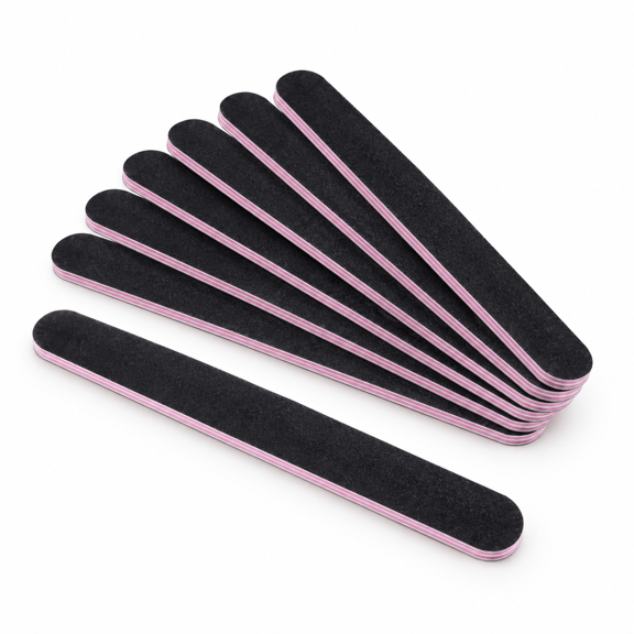 8 Files 100/180 Grit Emeryds File Fors And Double Sided Emory Manipeditool(black)