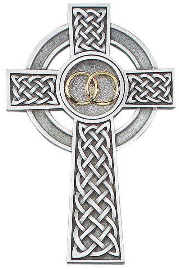 8" Fine Pewter Knotted Celtic Cross