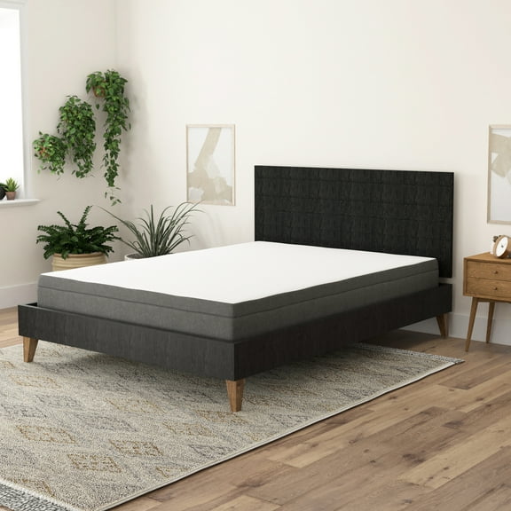 8" Firm Memory Foam Mattress Queen With Edge Support And Air Grid, Gel- For A Cooler Slumber, Comfortable, Machine Washable Cover, Size Rest, Soothing,