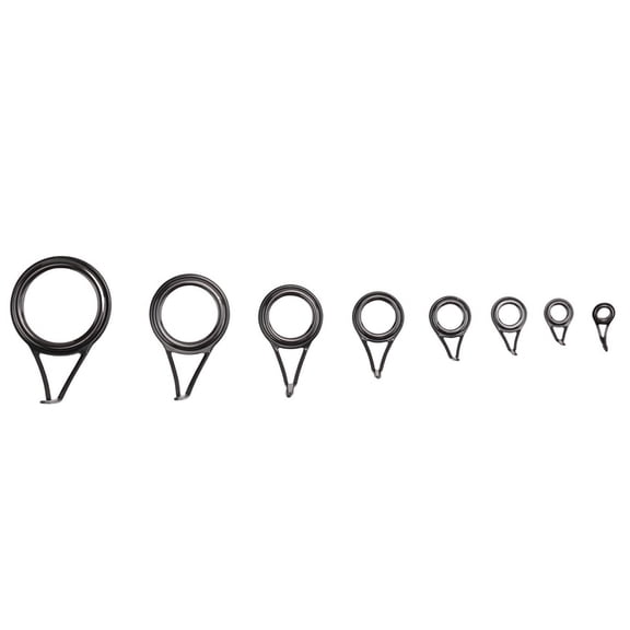 8*Fishing Rod Guides-black