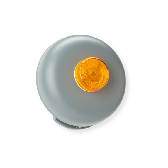 8″ Flashering Bell – Pigtail – 24VAC Vibrating – Outdoor Bell with Amber Light