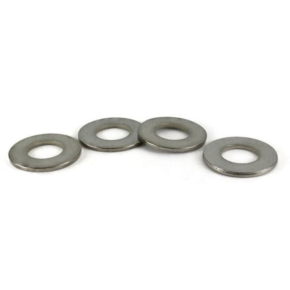 #8 Flat Washers / Type B Narrow Series / 300 Series Stainless Steel / Made in USA / DFAR Compliant - 10000 Piece Carton