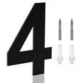 thumbnail image 1 of 8" Floating Address House Number, Modern Metal Anti-Rust House Numbers with Nail Kits for Door Garden Mailbox Decor Visibility Signage, 1 of 7