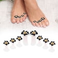 thumbnail image 1 of 8 Flower Toe Separator Black - 8 Flower Toe Separator | Silicone Flower Toe Spacers Toe Stretchers | Reusable Toe Separators for Nail Varnish | Toe Dividers for Nail Polish Pedicure Tools, Nail, 1 of 9