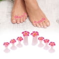 thumbnail image 1 of 8 Flower Toe Separator Pink - 8 Flower Toe Separator | Silicone Flower Toe Spacers Toe Stretchers | Reusable Toe Separators for Nail Varnish | Toe Dividers for Nail Polish Pedicure Tools, Nail, 1 of 9
