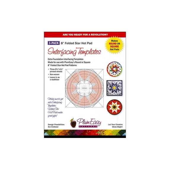 Hot Pad Interfacing Templates 3-pack