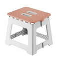 thumbnail image 1 of 8" Folding Step Stools, Mini Portable Foldable Step Stool, Plastic Small Collapsible Stepping Stool with Handle for Kitchen Bathroom, 1 of 6