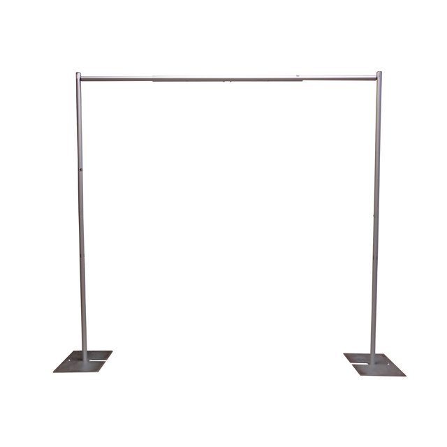 8Foot Fixed Height, Portable Pipe and Drape Backdrop Kit Dimensions
