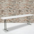 8Foot Granite White Plastic Folding Training/Seminar Table