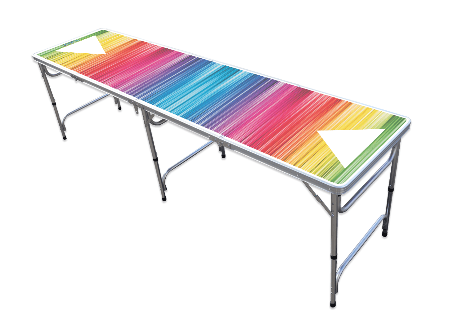 8-Foot Professional Beer Pong Table - Color Spectrum Edition