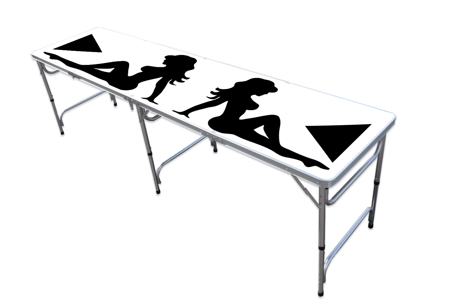 8-Foot Professional Beer Pong Table - Trucker Girl Edition
