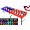 thumbnail image 1 of 8-Foot Professional Beer Pong Table With Optional Cup Holes, LED Lights, Dry Erase Surface & Party Pong Graphics - Choose Your Table Model, 1 of 8
