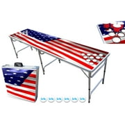 8-Foot Professional Beer Pong Table w/ Cup Holes - America Edition