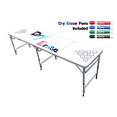 8Foot Professional Beer Pong Table w/ Cup Holes Dry Erase Edition