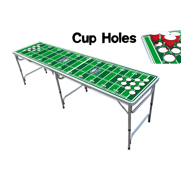 8-Foot Professional Beer Pong Table w/ Cup Holes - Bubbles Edition