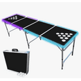 thumbnail image 1 of 8-Foot Professional Beer Pong Table w/ Cup Holes & LED Glow Lights - Splash Edition, 1 of 8