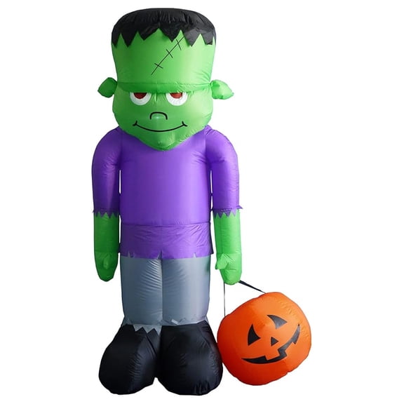 8 Foot Tall Huge Illuminated Inflatable Frankenstein's Monster Decoration