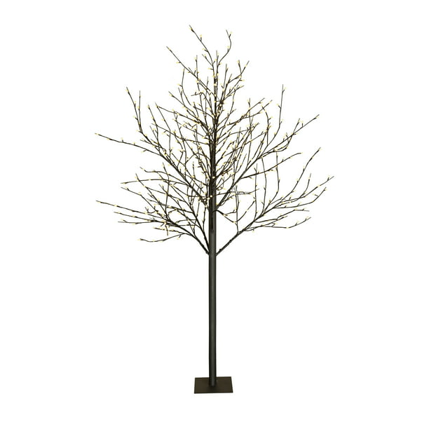 8-Foot Tall Multi-Function City Lights Tree With 540 Warm White Lights ...