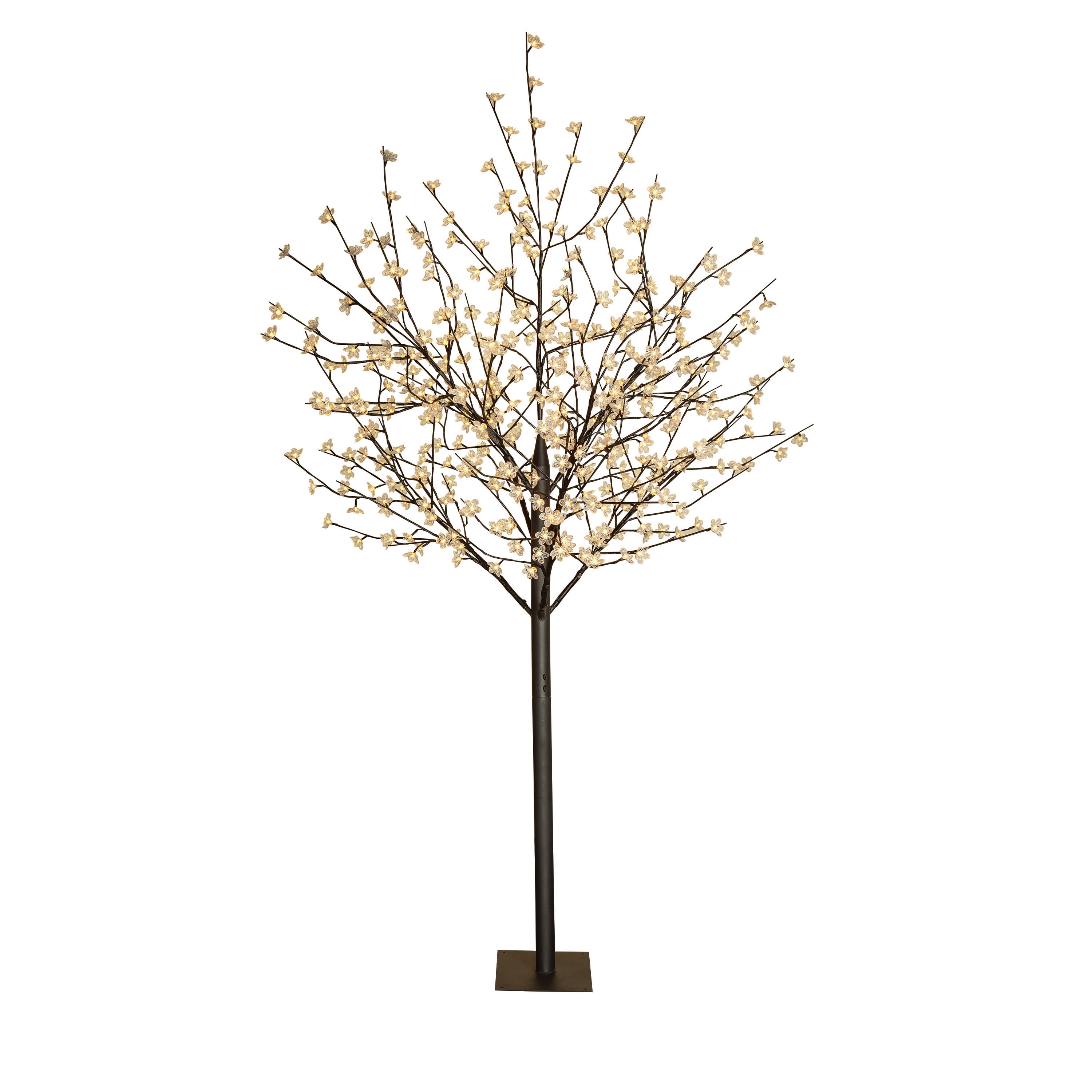 8-Foot Tall Multi-Function Flower Tree With 400 Warm White Lights ...