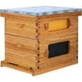 thumbnail image 1 of 8 Frame Bee Hive Starter Kit with Windows, Beeswax Coated Langstroth Bee Hives Boxes for Beekeepers with Beehive Frames and Waxed Foundations (1 Deep Brood Bee Box & 1 Medium Super Box), 1 of 7