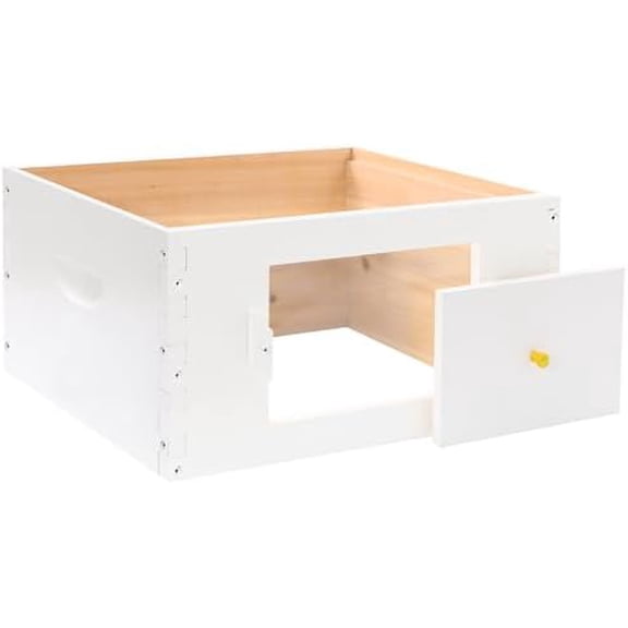 8 Frame Langstroth Beehive Deep Brood Box Painted Not Includes Wooden Frames & Waxed Foundations (Unassembled)$$Animal Other