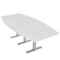 thumbnail image 1 of 8 Ft Boat Conference Table with Metal T-Bases And Electrical Units, 1 of 6