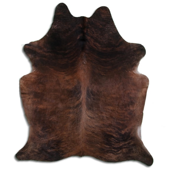 8 Ft X 6 Ft Brazilian Cowhide Skin Rug by Hilason Hair-On Leather Carpet