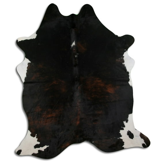 8 Ft X 7 Ft Brazilian Cowhide Skin Rug by Hilason Hair-On Leather Carpet
