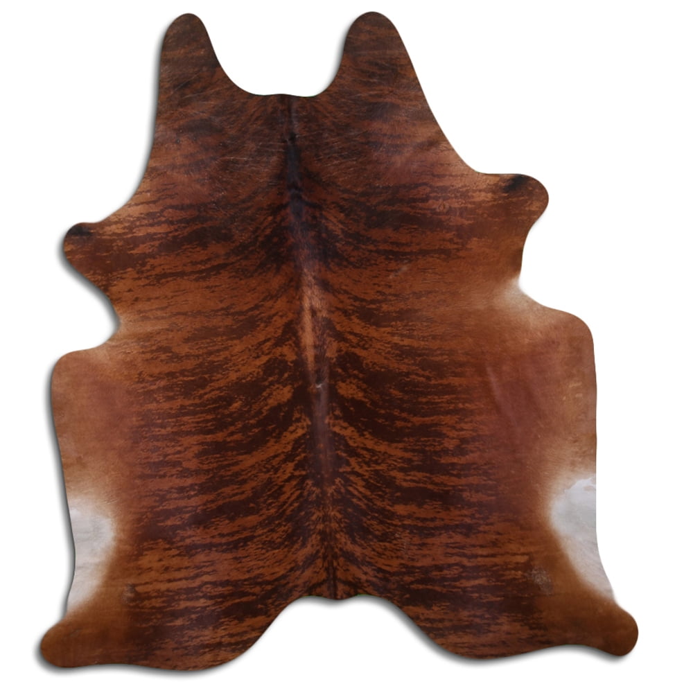 8 Ft X 7 Ft Hair On Leather Cowhide From Brazil Skin Rug Carpet Hilason ...