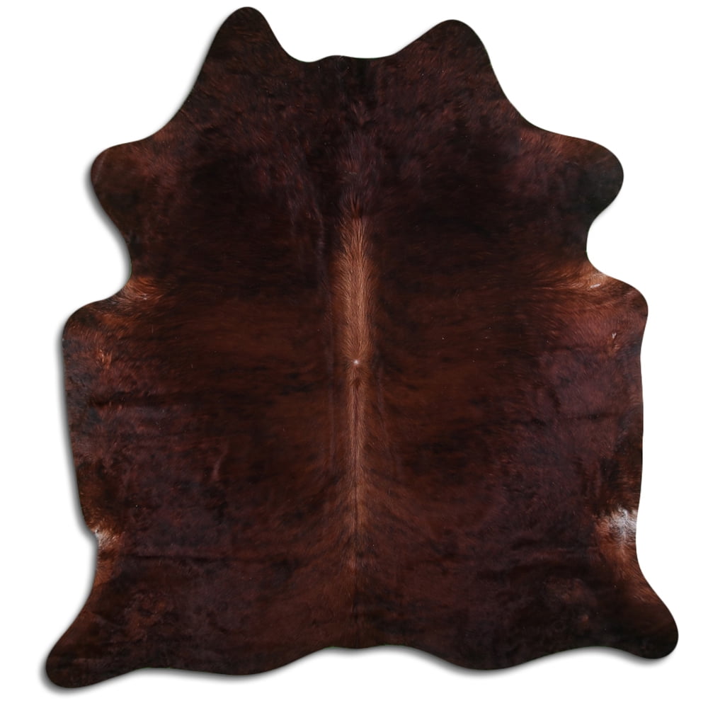 8 Ft X 7 Ft Hair On Leather Cowhide From Brazil Skin Rug Carpet Hilason ...