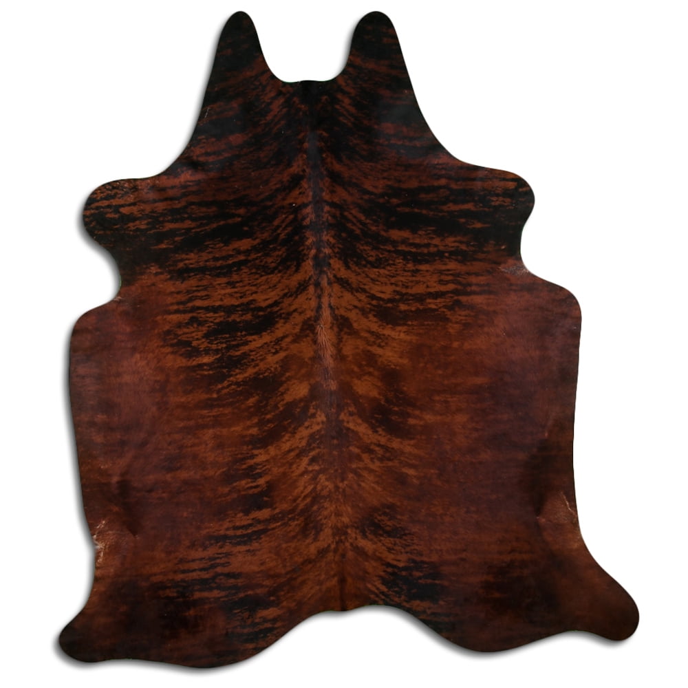 8 Ft X 7 Ft Hair On Leather Cowhide From Brazil Skin Rug Carpet Hilason ...