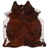 8 Ft X 7 Ft Hair On Leather Cowhide From Brazil Skin Rug Carpet Hilason ...