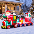 Santa Tree Snowman Inflatable 8 Ftmas Inflatable With Santa Snowman Gift Boxes - Walmart.com