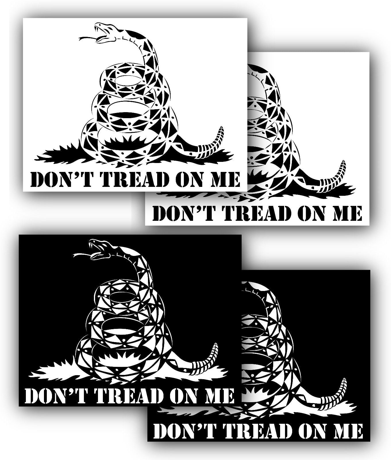 Don't Tread On Me Vinyl Sticker Decal - 5 Inch, Waterproof & UV Protected For Car, Laptop, Tumbler, Window