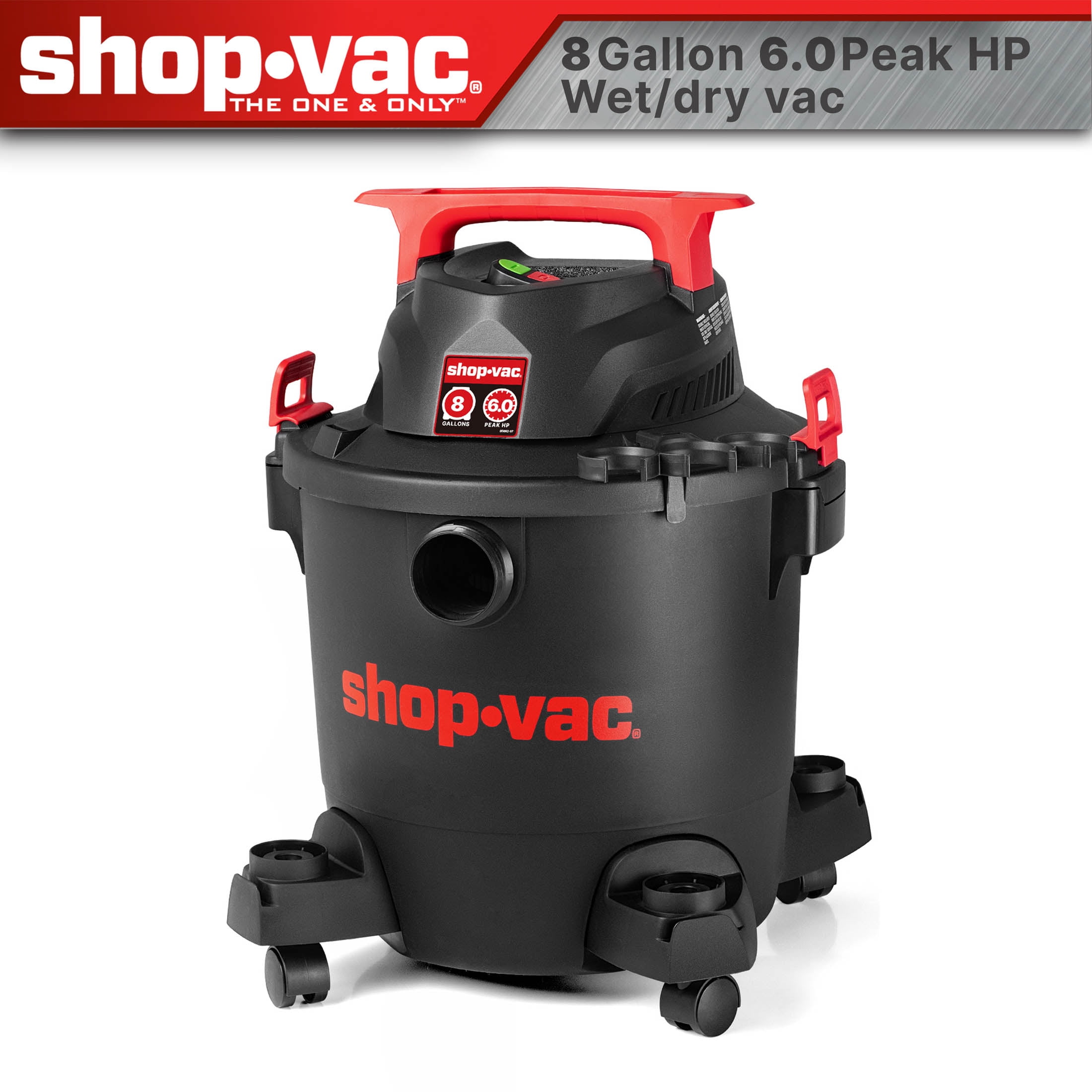 Shop-Vac 8 Gallon 6.0PHP Wet/Dry Vacuum Cleaner 1-7/8