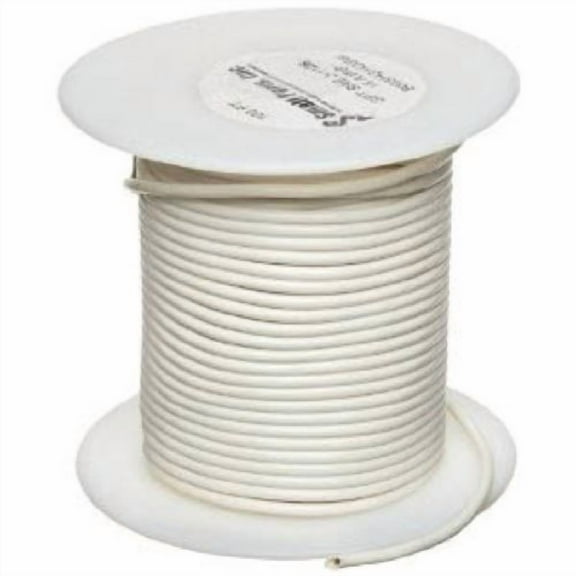 8 Ga. White Abrasion-Resistant General Purpose Wire (GXL) - (10 feet)