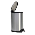 thumbnail image 1 of 8 Gallon / 30 Liter Brushed Stainless Steel Silver Color Step on Trash Can, 1 of 5