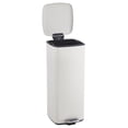 thumbnail image 1 of 8 Gallon/30L Stainless Steel Step Trash Can, Soft Close Lid, Fingerprint Resistant, Removable Inner Bucket, Kitchen Garbage Bin, Beige, 1 of 8