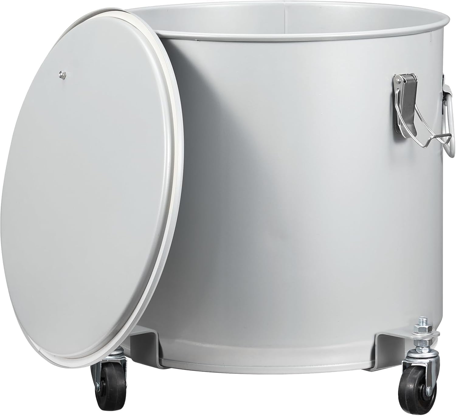 8 Gallon Fryer Grease Bucket Oil Disposal Caddy, Steel Fryer Oil