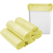 8 Gallon Trash Bags Colored - Extra Thick Medium Garbage Bags 1.1 mil Strong, Leakage-Free,Unscented 30 Liter Thick for Bathroom, Office, Kitchen Waste Basket Trash Can (Yellow, 200 Count)