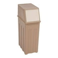 thumbnail image 1 of 8 Gallon Trash Can, 8 Gallon Slim Kitchen Trash Can Slim Trash Can with Lid Tall & Narrow Trash Bin 8 Gallon Garbage Can for Home, Kitchen, Light Coffee, 1 of 8
