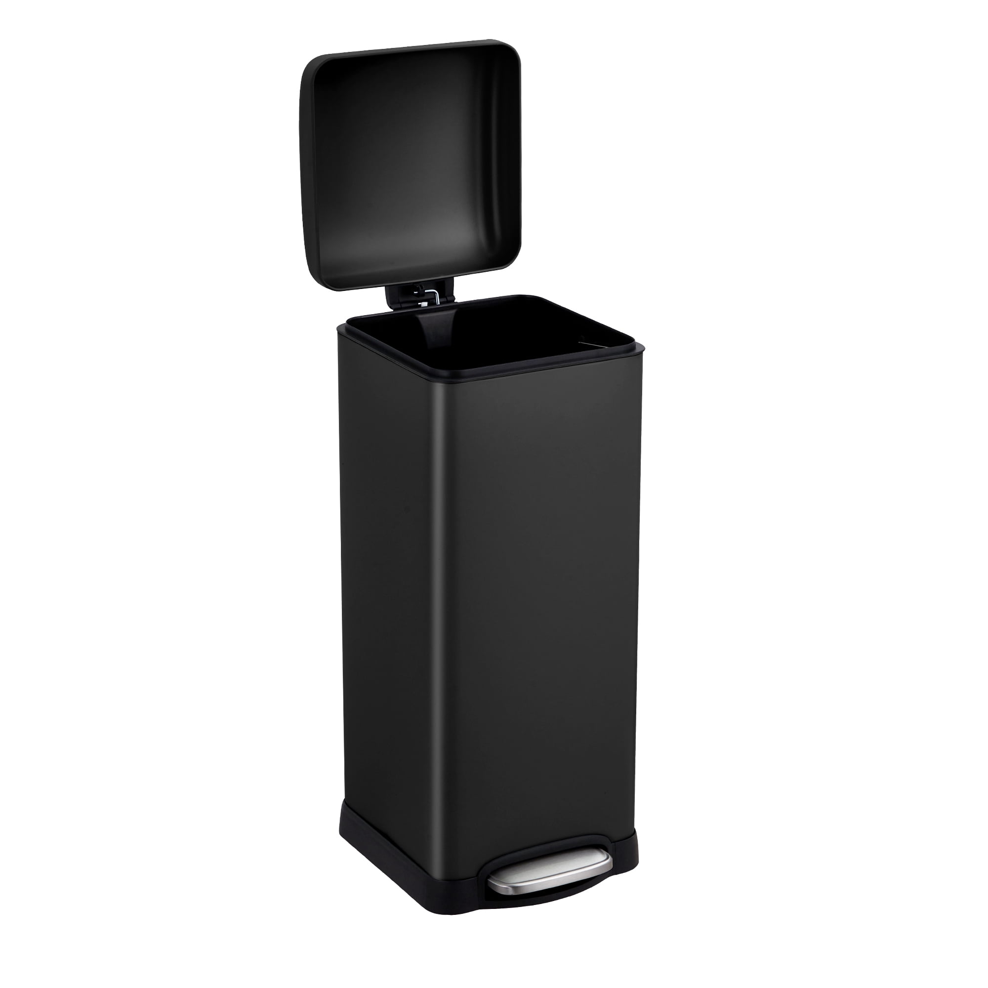 8 Gallon Trash Can with Lid,Fingerprint-Proof Stainless Steel Kitchen ...