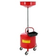 thumbnail image 1 of 8 Gallon Waste Oil Drain Tank, Portable Oil Drain Container, Air Operated Drainer, Fluid Fuel Transfer Drainage, Adjustable Funnel Height with Wheel &15" Premium Bowl and a Toolbox, 1 of 8
