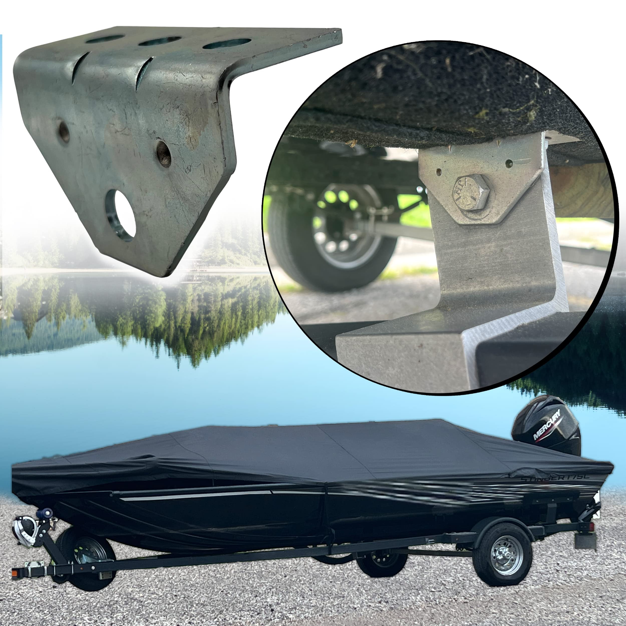 8 Galvanized Boat Bunk Trailer Top Angle Swivel Brackets Compatibile