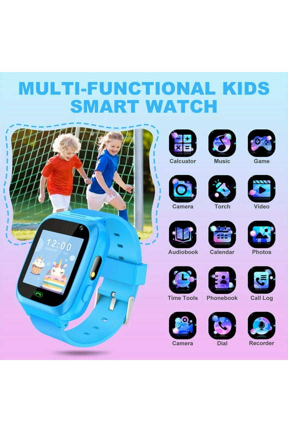 8 Games Smartwatch for Kids - Call/Video Calling & Story Feature, Camera, GSM SIM Compatible, Perfect Gift for Children