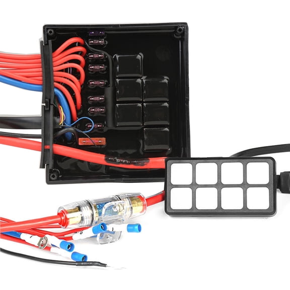 8 Gang Toggle Panel Circuit Control for Vehicle Boats Touch Box Automatic Dimmable On Off